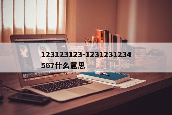 123123123-1231231234567什么意思